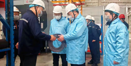 陕西有色金属集团赴碳陶复材督导调研