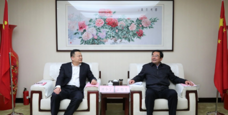 张晓光会见中国银行陕西省分行行长刘小宇一行