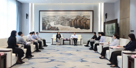 张文琪会见中国邮政储蓄银行陕西省分行党委书记、行长李静姝一行