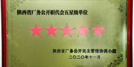 陕煤集团五家单位荣获陕西省“五星级”厂务公开职代会单位称号