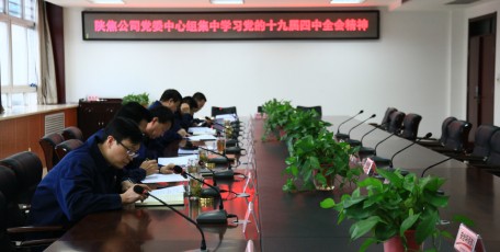 陕焦公司认真学习贯彻党的十九届四中全会精神