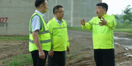 孔庆学调研关中片区防汛及生产经营工作